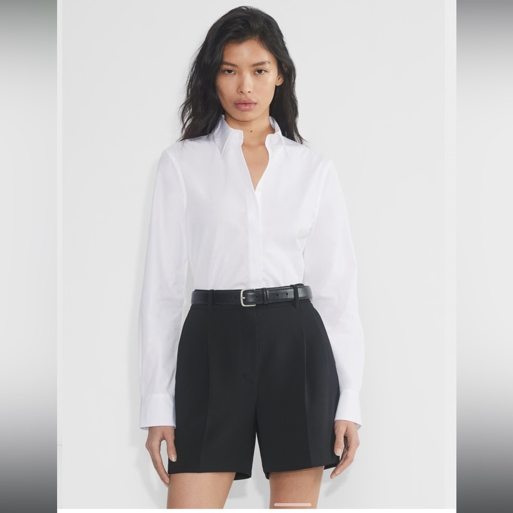 New With Tags Aritzia Black High-Rise Tailored Shorts